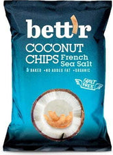Chips de coco con sal marina sin gluten BIO 40 g BETTR